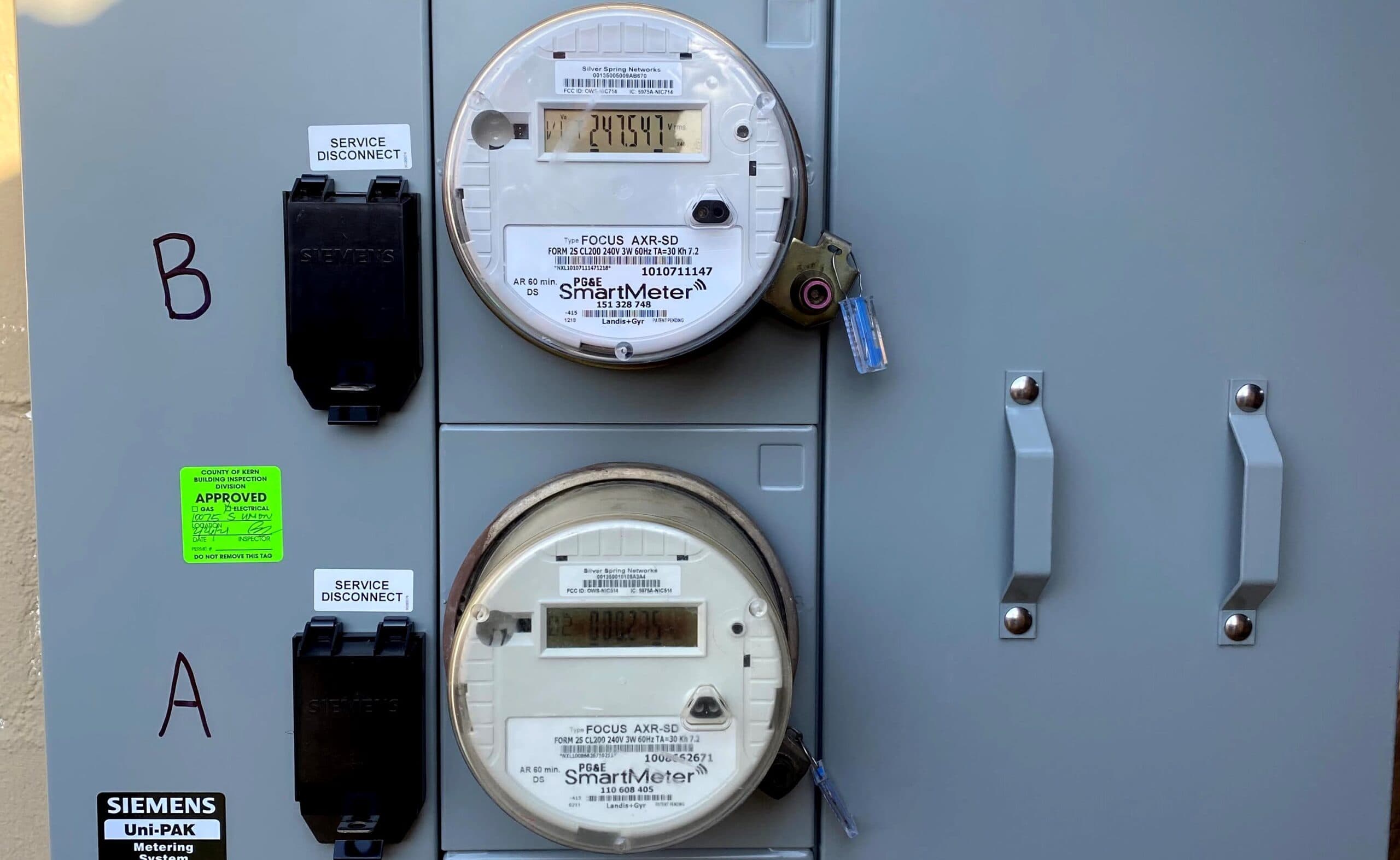 Dual meter main service equipment